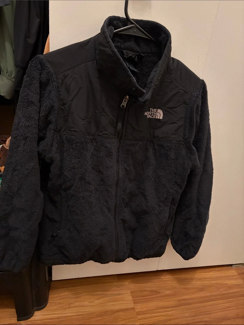 The North Face Black Plush Fleece Full-Zip Jacket